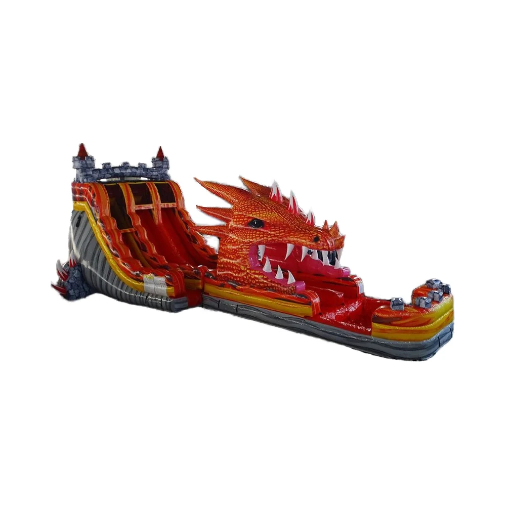 Hybrid Commercial Printing - สไลเดอร์น้ำเป่าลมแบบไฮบริด 2 ชิ้น รุ่น Dragon's Breath