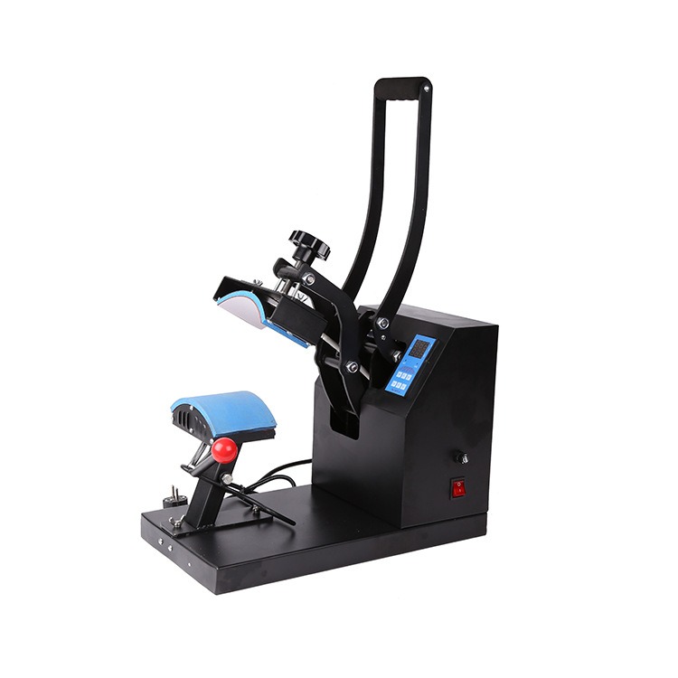 Heat Press Machine - เครื่องรีดร้อนดิจิตอลอัตโนมัติและแบบแมนนวลสำหรับหมวกและแคป 220V และ 110V พร้อมฟังก์ชั่นพิมพ์ลายบนแผ่น