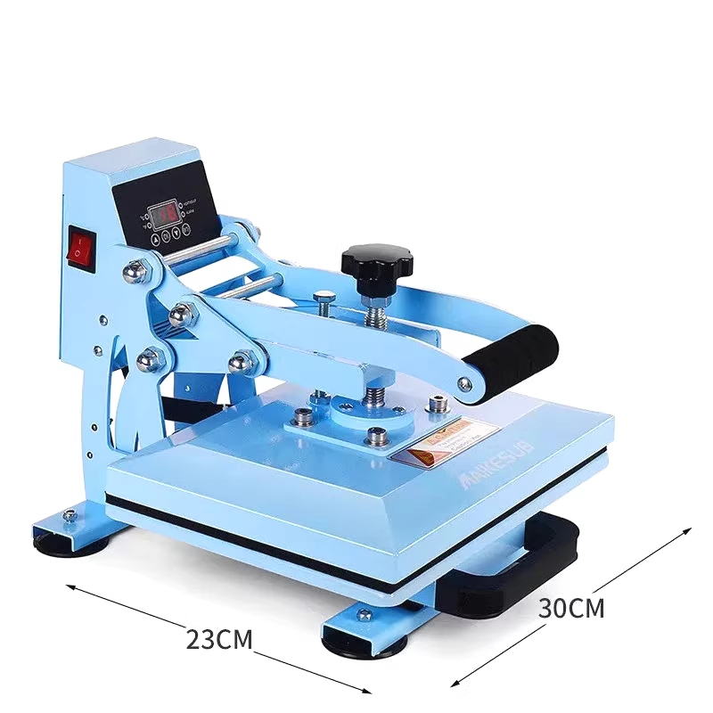 Heat Press Machine - เครื่องพิมพ์ลายเสื้อยืดแบบกดร้อน พร้อมระบบถ่ายโอนความร้อน สำหรับออกแบบเสื้อผ้า ขนาด 23*30 ซม.