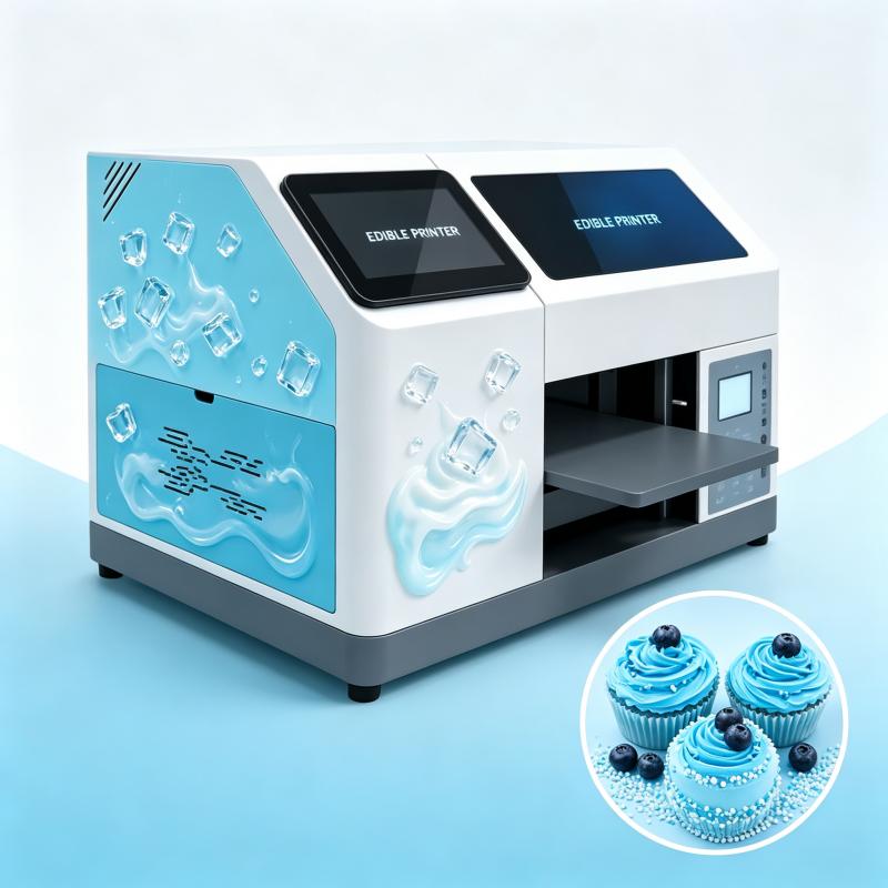 Commercial Printing Usa - เครื่องพิมพ์เค้กดิจิทัล หมึกกินได้ พิมพ์ภาพสีเต็มรูปแบบ ตกแต่งเค้กตามสั่ง สำหรับร้านเบเกอรี่เชิงพาณิชย์