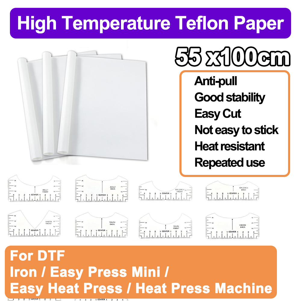 Commercial Printing Press - เทฟลอนนิ่งกระดาษทนอุณหภูมิสูงสําหรับ DTF เครื่องกดความร้อนระเหิด Transfer Anti ดึง
