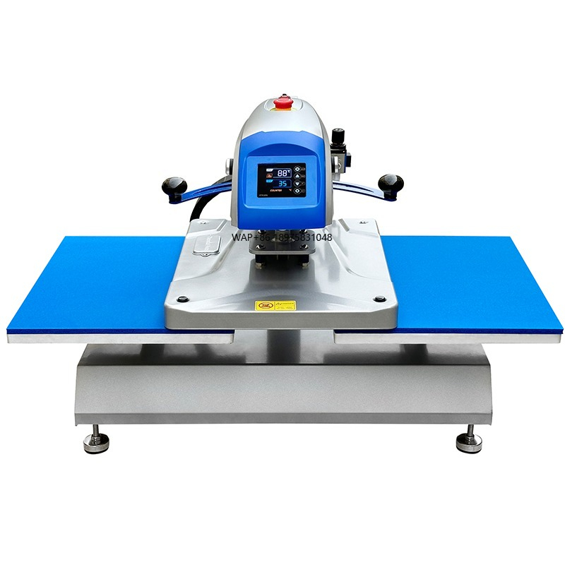 Pretreatment Machine Dtg - เครื่องรีดร้อนแบบกึ่งอัตโนมัติระบบนิวเมติกแบบสองแผ่น ขนาด 16x20 นิ้ว สำหรับพิมพ์เสื้อยืดด้วยเทคนิคซับลิเมชั่น พร้อมระบบเตรียมพื้นผิวและอบแห้งหลังการพิมพ์แบบ