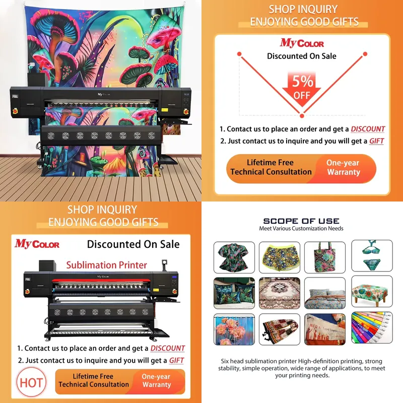 Large Format Sublimation Printer - เครื่องพิมพ์ซับลิเมชันขนาดใหญ่ เครื่องพิมพ์กระดาษซับลิเมชัน เครื่องพิมพ์อิงค์เจ็ท เครื่องพิมพ์สำหรับงานซับลิเมชัน เครื่องพิมพ์สำหรับเสื้อยืด