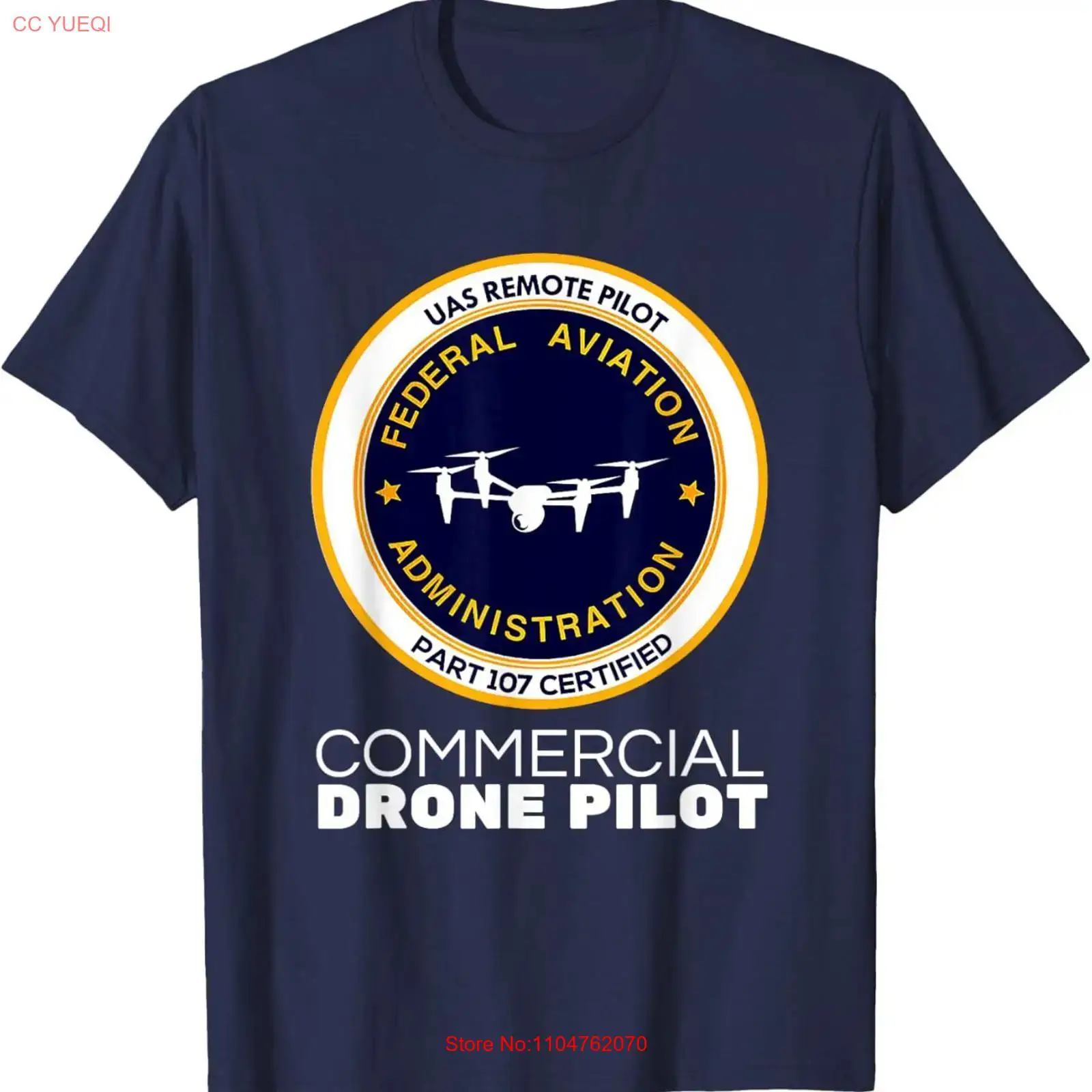 เสื้อยืดนักบินโดรนเชิงพาณิชย์  - Commercial Printing Usa บทวิจารณ์และราคา