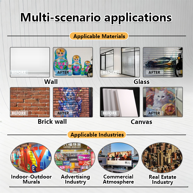 เครื่องพิมพ์ผนังแบบพกพา 5 หัวพ - Commercial Wall Printing บทวิจารณ์และราคา