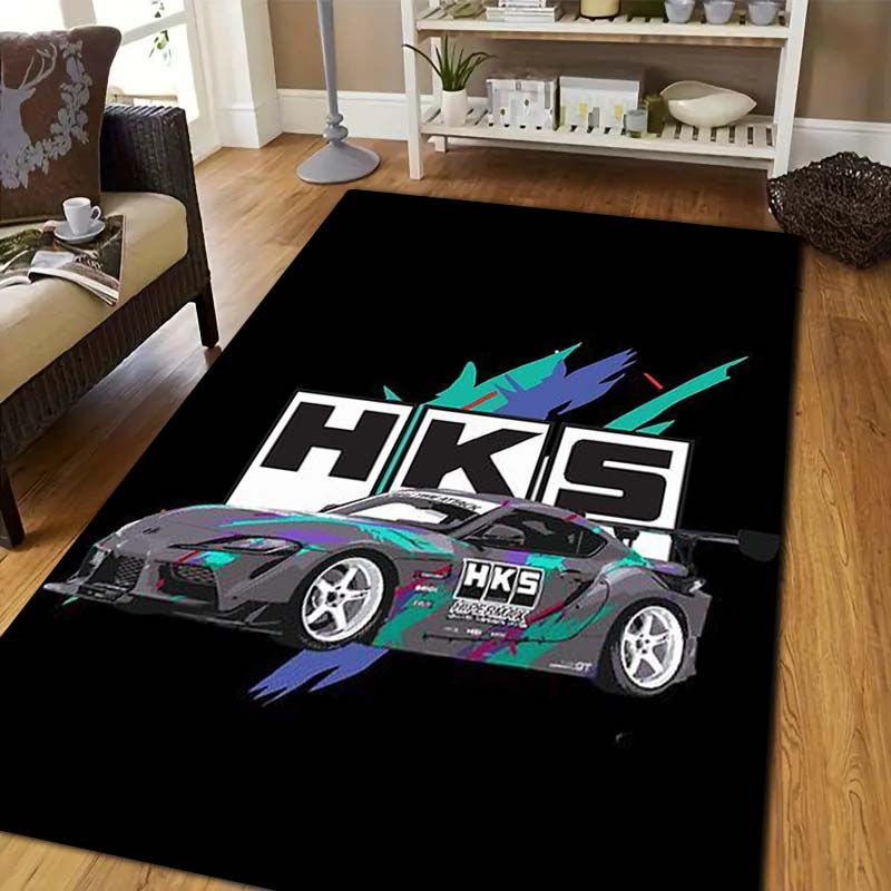 พรมปูพื้นลายรถแข่ง 3D H-HKS ป้ - Commercial Printing Format บทวิจารณ์และราคา