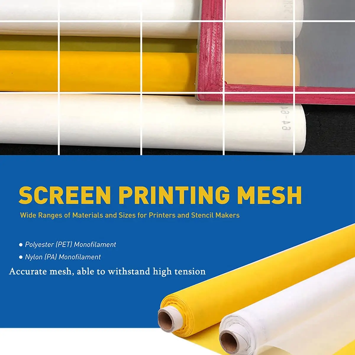 ผ้าตาข่ายพิมพ์สกรีนสีขาว ขนาด  - Commercial Printing Supplies Usa บทวิจารณ์และราคา